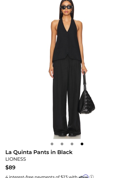 Lioness Pants - La Quinta Pants in Black
LIONESS size XS